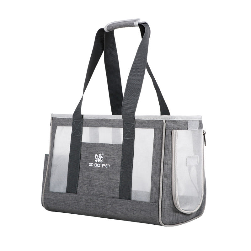 Breathable Mesh Pet Carrier Tote for Cats & Small Dogs