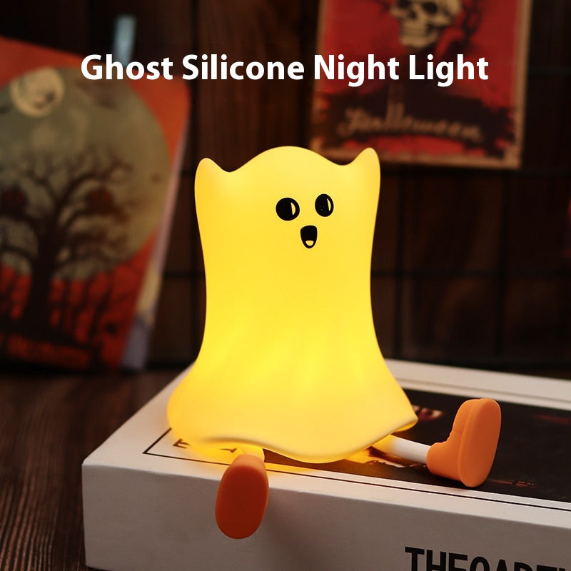 Ghost Touch Night Lamp — Soft Silicone Squishy Light