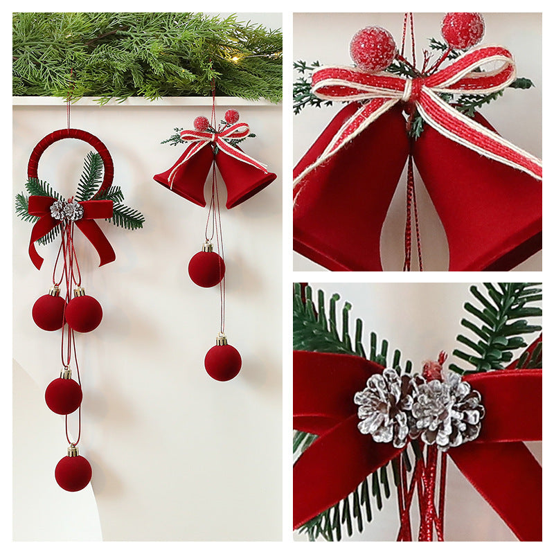 A hanging Christmas ornament decoration designed to be displayed on a tree branch or shop window.