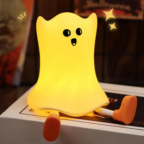 Ghost Touch Night Lamp — Soft Silicone Squishy Light
